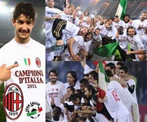 пазл &quot;Милан&quot;, итальянской футбольной лиги чемпионов - Лига Calcio 2010-11